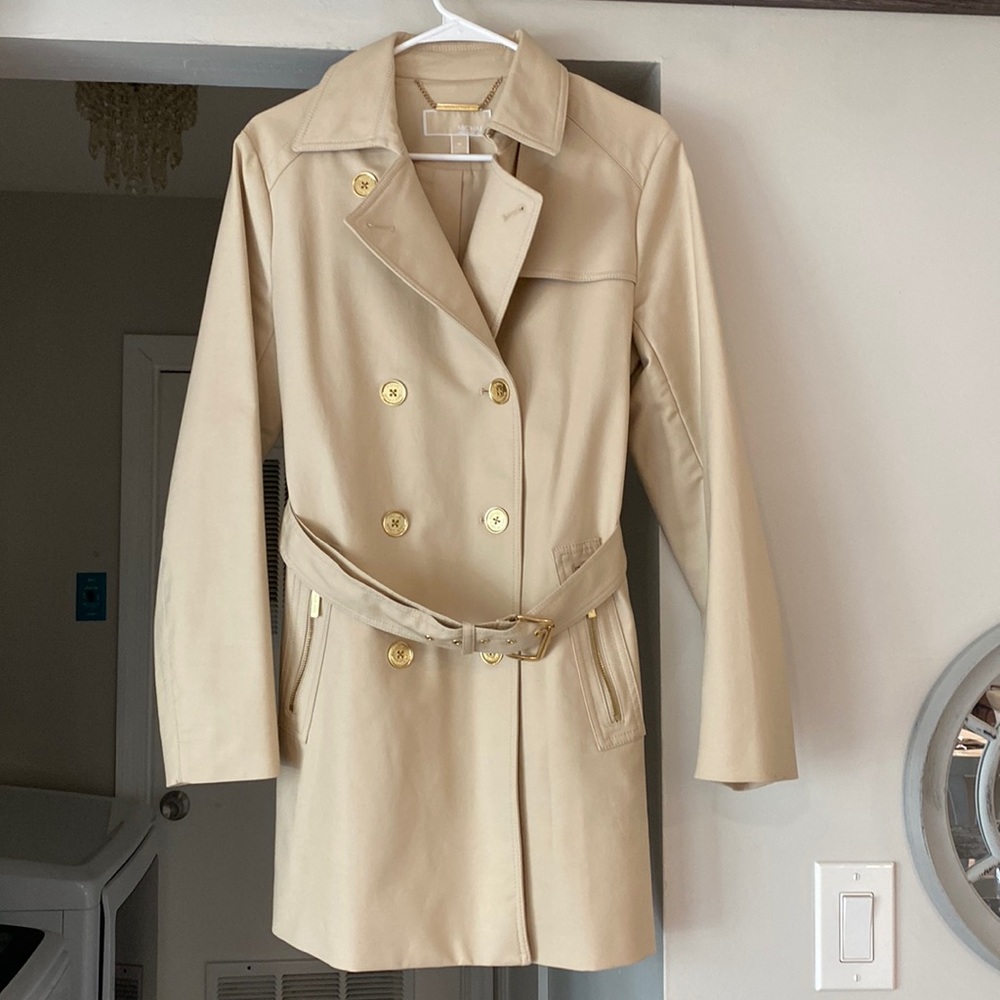 Authentic Michael Kors Women’s Double Breasted Belted Peacoat